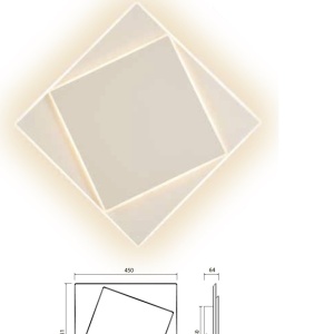 Aplica LED de perete/tavan DAKLA 30W alba 132256 universul-luminii.ro