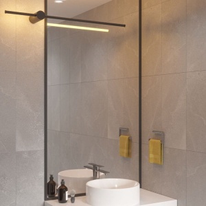 Aplica LED design liniar 60cm Spirit 9w negru 596656 universul-luminii.ro