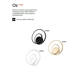 Aplica LED design modern circular OZ AP ON-OFF OTTONE - Img 3