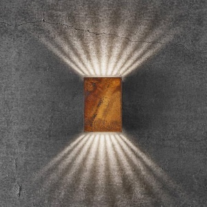 Aplica LED exterior cu iluminat up/down IP54 Fold 10 corten 2019041038 NL 190306 universul-luminii.ro