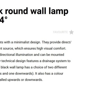 Aplica LED exterior IP65 KOV 2L Black round 12W 2700K - Img 3