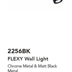 Aplica LED flexibila stil minimalist Flexy negru/crom - Img 3