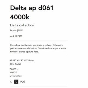 Aplica LED iluminat ambiental Delta ap d061 4000k 119916 universul-luminii.ro
