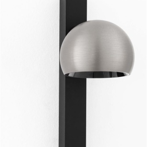 Aplica LED moderna stil minimalist LUSA negru/nickel 238196 universul-luminii.ro