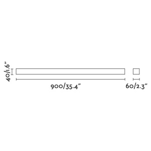Aplica LED oglinda Baie IP44 stil modern liniar NILO-2 neagra 63317 89796 universul-luminii.ro
