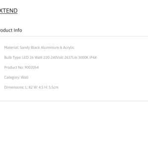 Aplica LED pentru baie IP44 EXTEND L-82m - Img 5