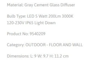 Aplica LED pentru exterior design modern IP65 Emile 219206 universul-luminii.ro