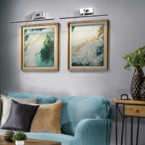Aplica LED pentru tablou cu brat directionabil Monalisa 46 nickel satin 70846 universul-luminii.ro