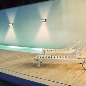 Aplica LED perete exterior IP65 CANCUN gri inchis - Img 3