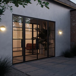 Aplica LED perete/ tavan exterior cu protectie IP54 Ava Smart Black 220916 universul-luminii.ro
