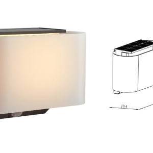 Aplica LED solara de exterior cu senzor de miscare IP44 Piola 229996 universul-luminii.ro