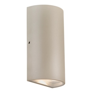 Aplica LED up/down de perete pentru iluminat exterior IP54 Rold Round bej nisip
