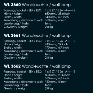 Aplica lumina ambientala design scoarta de copac din aluminiu turnat WL 3662, 60cm 49256 universul-luminii.ro