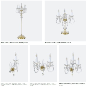 Aplica LUX design modern, Cristal Bohemia Exclusive Miracle 195366 universul-luminii.ro