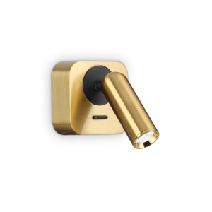 Aplica moderna cu spot LED directionabil BEAN SQUARE AP alama - Img 1