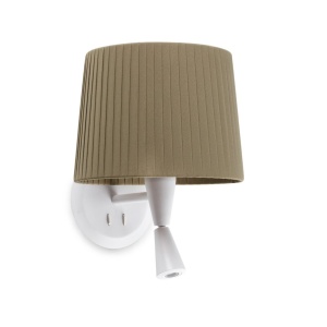Aplica moderna design elegant SAMBA reader LED alb/verde - Img 1