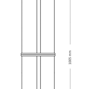 Aplica moderna din alama Siri, H-105cm 87286 universul-luminii.ro