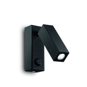 Aplica moderna, directionabila, LED PAGE AP SQUARE NERO 142241