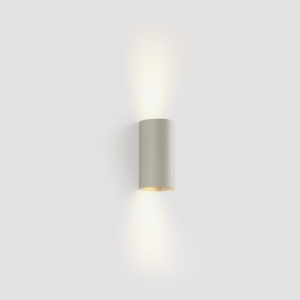 Aplica perete aluminiu gri, 2xGU10, SOLE round - Img 4