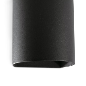 Aplica perete aluminiu negru, 1xGU10, SOLE round - Img 3
