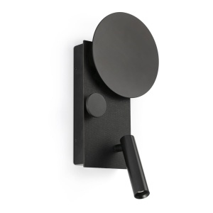 Aplica perete ambientala cu reader LED KLEE negru stanga 235386 universul-luminii.ro