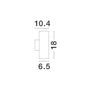 Aplica perete ambientala de exterior IP54 NODUS maro antic NVL-773224 79996 universul-luminii.ro