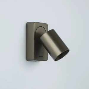Aplica perete cu 1 spot directionabil Moon Switc, bronz - Img 3