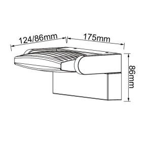 Aplica perete exterior, Directionabila, IP65, HOOD alb MA-8895 247196 universul-luminii.ro