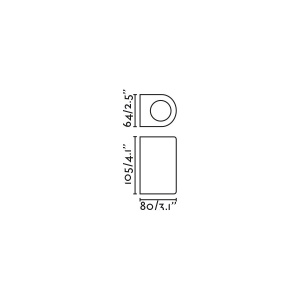 Aplica perete exterior IP65, 1xGU10 ESTELA alb - Img 2