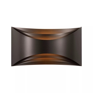 Aplica perete iluminat ambiental sus si jos Leon LED, Bronze - Img 2
