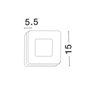 Aplica perete LED de exterior IP65 TUNE alba NVL-9529720 79586 universul-luminii.ro