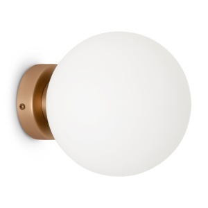 Aplica perete sau tavan design modern Basic form auriu, diametru 18cm - Img 1