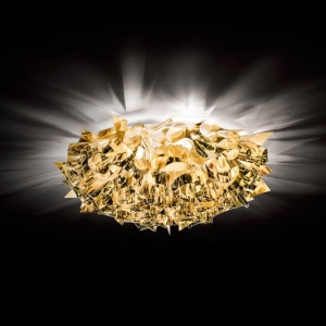Aplica perete sau tavan design unicat realizata manual Veli Mini Gold, 32cm 123206 universul-luminii.ro