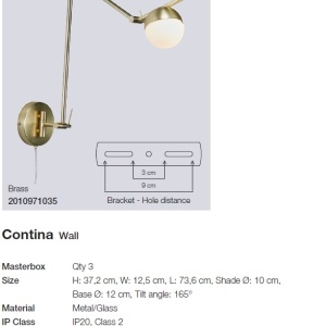 Aplica stil nordic cu brat articulat pentru perete sau tavan Contina 2010971035 NL 189916 universul-luminii.ro
