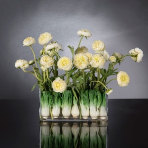 Aranjament floral decor festiv design LUX RECTANGULAR VASE ZANTE