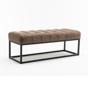 Bancheta tapitata Petit Beaute 110cm, taupe