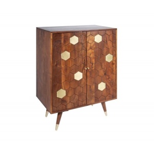 Bar din lemn de salcam Mystic Living natur - Img 2