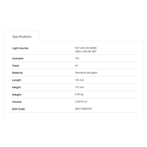 Bec E27 GLOBE LED LED AMBER 5W 2200K DIMABLE 17434 47156 universul-luminii.ro