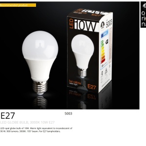 Bec LED E27 10W 3000K lumina calda Globe opal SV-5003 58746 universul-luminii.ro