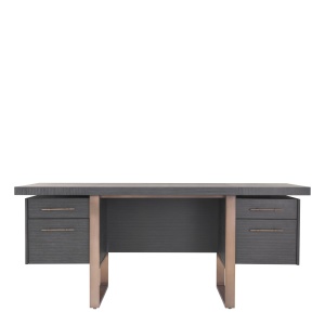 Birou design elegant LUX Canova, gri inchis 114207 HZ - Img 2