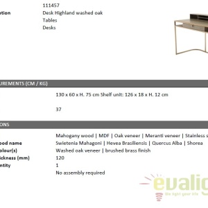 Birou design LUX Highland 111457 HZ - Img 7