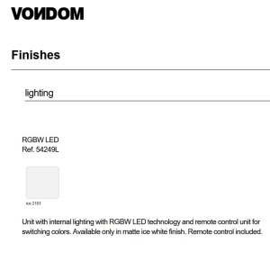 Brad Decorativ FOREST 1,5m ILUMINAT LED RGBW Vondom 58886 universul-luminii.ro