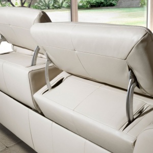 Canapea 2 locuri design italian, Functia Relax, Cowhide sand - Img 7