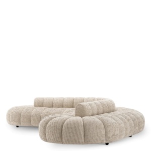 Canapea asimetrica modern LUX Alison, Creststone beige - Img 6