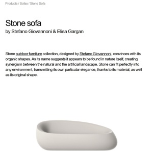 Canapea de exterior / interior design modern premium STONE - Img 9