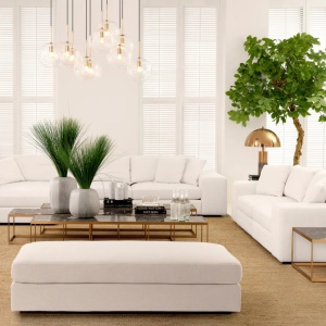 Canapea design elegant LUX Vista Grande alb 112565 HZ - Img 7