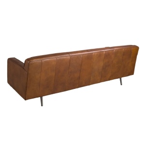 Canapea design LUX 3 locuri Dark Brown Leather - Img 4