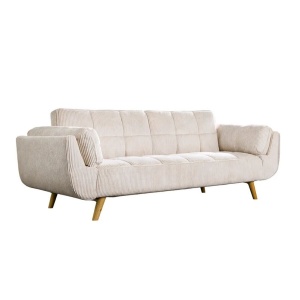 Canapea extensibila BOUTIQUE 215cm catifea raiata bej - Img 2