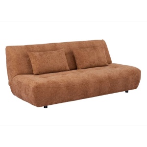 Canapea extensibila, chenille maro ruginiu, ELYPSE 200cm - Img 2
