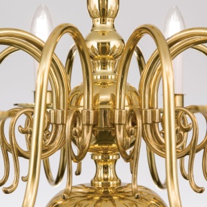 Candelabru 10 brate design clasic FLAMISCH, alama lucioasa - Img 6
